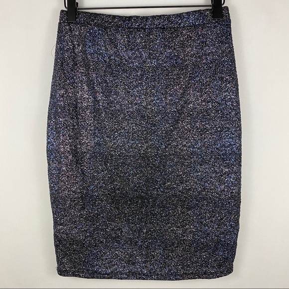 Charlotte Russe Metallic Pencil Skirt - Picture 3 of 6